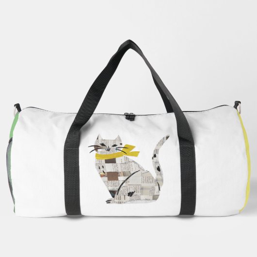 Zeitungskatze Duffle Bag (Rückseite)