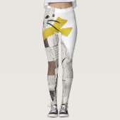 Zeitungskatze Leggings (Vorderseite)