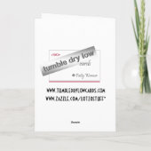 Zeitungsklammer Karte (Rückseite)