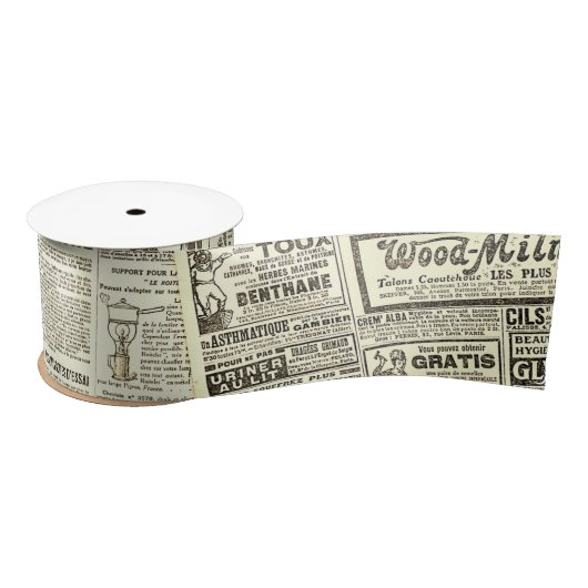 Zeitungskomposition Satinband (Spule)