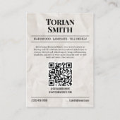 Zeitungskontaktböden und Fliesenlieferanten Telefonnummerkarte (Rückseite)