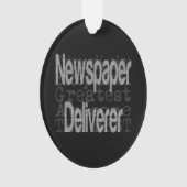 Zeitungslieferant Extraordinaire Ornament (Vorderseite)