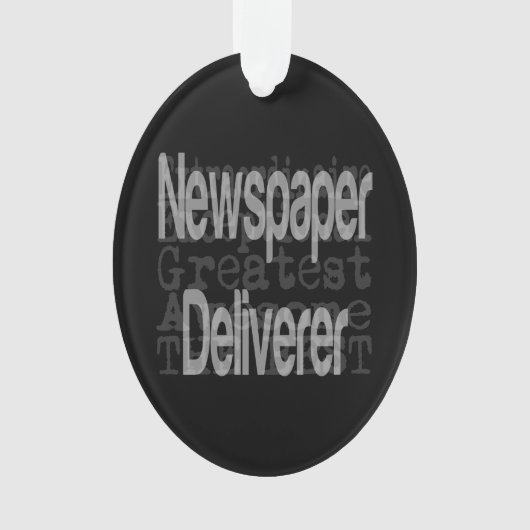 Zeitungslieferant Extraordinaire Ornament (Vorderseite)