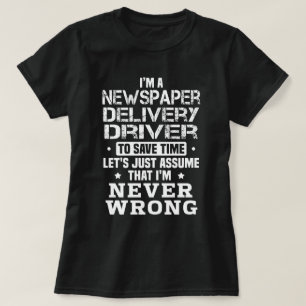 Zeitungslieferführer T-Shirt