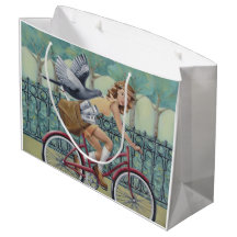 Zeitungsmädchen & Fahrrad-Geschenktasche