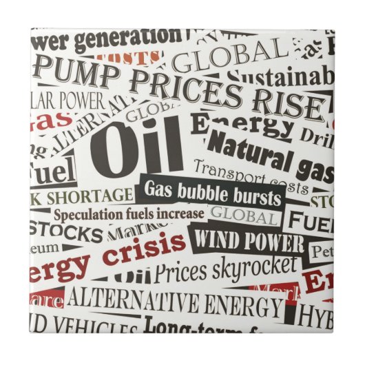 Zeitungsmode Fliese (Vorderseite)