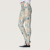 Zeitungsmuster Leggings (Links)