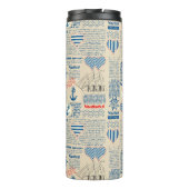 Zeitungsmuster Thermosbecher (Rückseite)