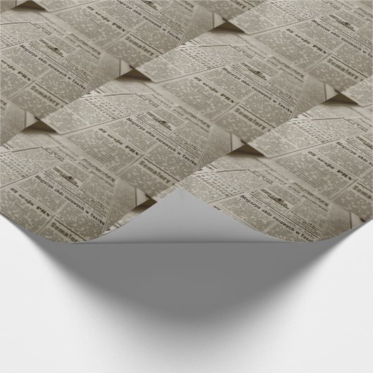 Zeitungspapier Geschenkpapier (Ecke)