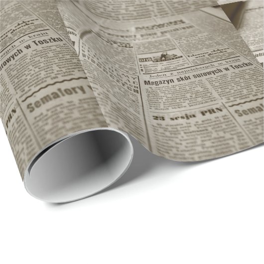 Zeitungspapier Geschenkpapier (Rolleneckpunkt)