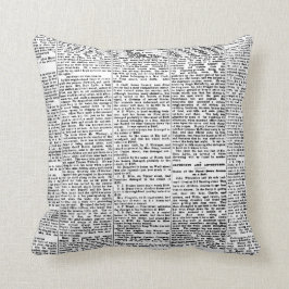 Zeitungspapier Kissen