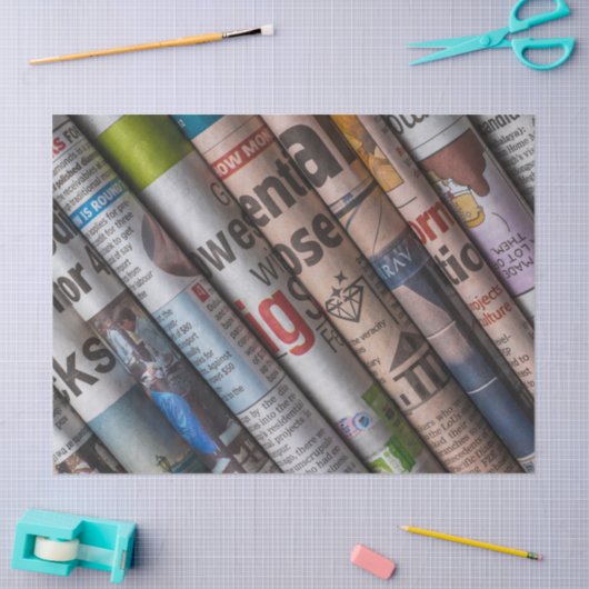 Zeitungspapier Seidenpapier (Basteln)