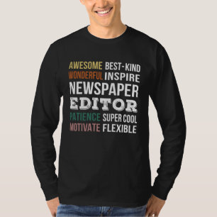 Zeitungsredakteur Würdigung T-Shirt