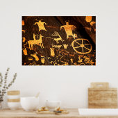 Zeitungsrock Art Poster (Küche)