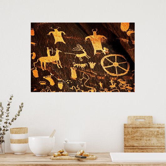 Zeitungsrock Art Poster (Küche)