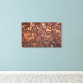 Zeitungsrock Petroglyphen Leinwanddruck (Insitu (Holzboden))