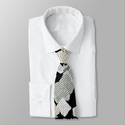 Zeitungsschneidmuster 01x4.b krawatte (Gebunden)