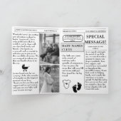 Zeitungsschwangerschaft Baby Shower Ankündigung (Innenseite)