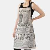 Zeitungsseite mit antiker Werbung Schürze (InSitu)