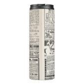 Zeitungsseite mit antiker Werbung Thermosbecher (Rückseite)