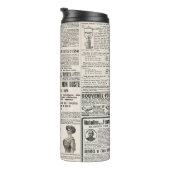 Zeitungsseite mit antiker Werbung Thermosbecher (Nach rechts gedreht)