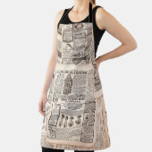Zeitungsseiten mit antiker Werbung. Frau Schürze (InSitu)