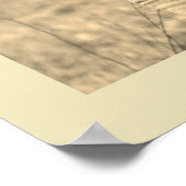 Zeitungsstil (Foto und Text personalisieren) Poster (Ecke)