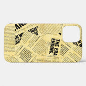 Zeitungstext mit altem Papier Case-Mate iPhone Hülle (Rückseite (Horizontal))