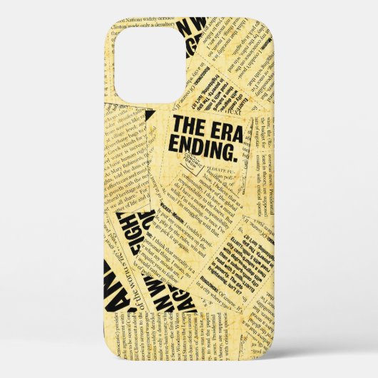 Zeitungstext mit altem Papier Case-Mate iPhone Hülle (Rückseite)