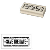 Zeitungsthema Save the Date gestempelt! Gummistempel (Stempel)