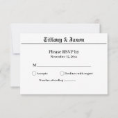 Zeitungsthema UAWG Response Card RSVP Karte (Vorderseite)