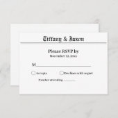 Zeitungsthema UAWG Response Card RSVP Karte (Vorne/Hinten)