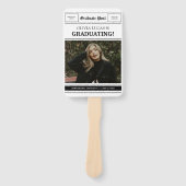 Zeitungsthemen-Foto-Collage-Abschluss Fächer (Vorderseite)