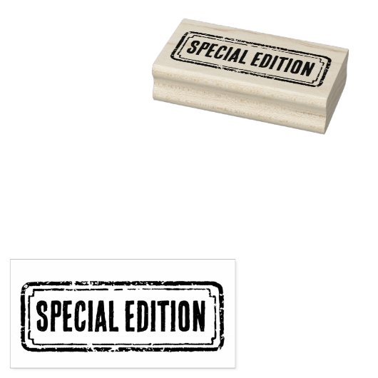 Zeitungsthemen-Sonderedition mit Distressed-Effekt Gummistempel (Stempel)