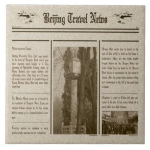 Zeitungstitel Fliese