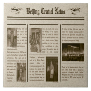 Zeitungstitel Fliese