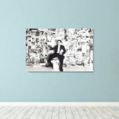 Zeitungsverkäufer, c.1960 leinwanddruck (Insitu (Holzboden))