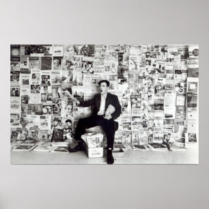 Zeitungsverkäufer, c.1960 poster