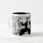 Zeitungsverkäufer, c.1960 zweifarbige tasse (Vorderseite Links)