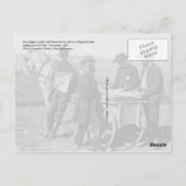 Zeitungsverkäufer während des Zivilen Krieges Postkarte (Rückseite)