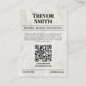 ZeitungsVisitenkarte, Auto-Reparaturautomat Telefonnummerkarte (Rückseite)