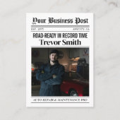 ZeitungsVisitenkarte, Auto-Reparaturautomat Telefonnummerkarte (Vorderseite)