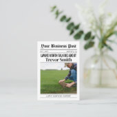 ZeitungsVisitenkarte, Pflege und Landschaftsgestal Telefonnummerkarte (Stehend Vorderseite)