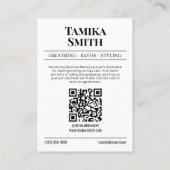 ZeitungsVisitenkarte, Wellness-Center für Haustier Telefonnummerkarte (Rückseite)