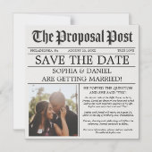 ZeitungsWedding speichert die Datums-Magnete Magneteinladung (Vorderseite)