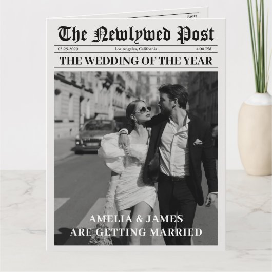 Zeitungszeitschrift Karte (Vorderseite)