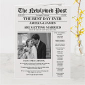 Zeitungszeitschrift Karte (Gelbe Blume)