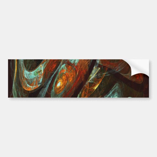 Zeitunterteilung Abstrakter Kunst Autoaufkleber (Vorne)