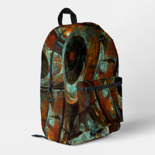 Zeitunterteilung Abstrakter Kunst Bedruckter Rucksack
