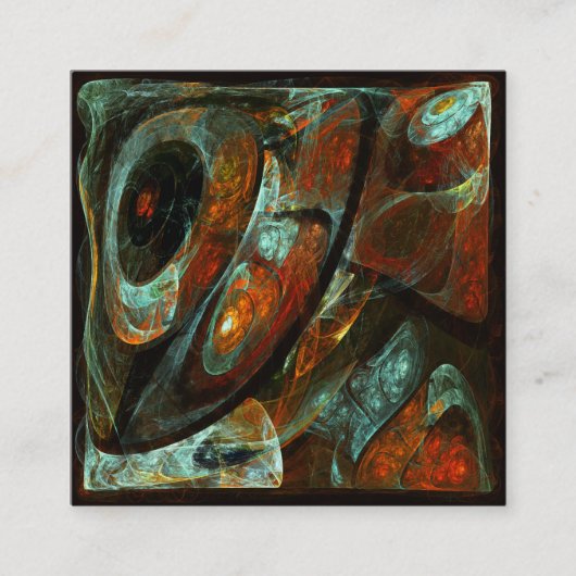 Zeitunterteilung Abstrakter Kunst Begleitkarte (Vorderseite)